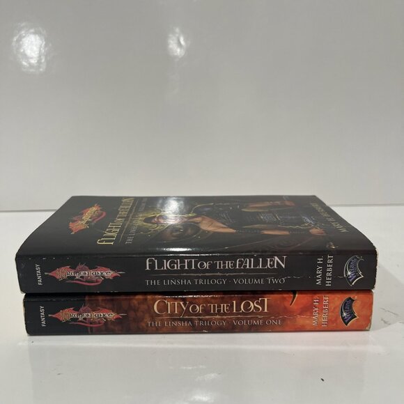 DragonLance The Linsha Trilogy Mary H. Herbert Volume 1 and 2 Near Complete OOP - Picture 3 of 8